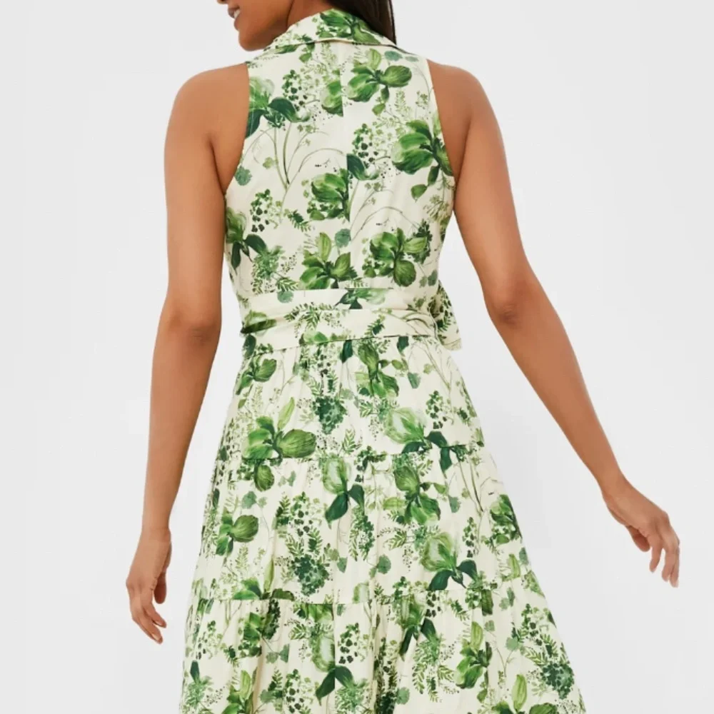 Cara Cara Adriana Maxi Dress - Olive Hanging Orchids - Picture 4 of 11
